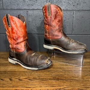 Ariat Work Steel Toe Boots Men’s 9 EE Wide ASTM F2413 Brown Western